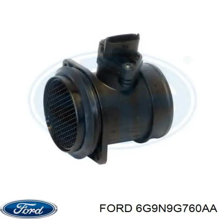 6G9N9G760AA Ford sensor de flujo de aire/medidor de flujo (flujo de aire masibo)