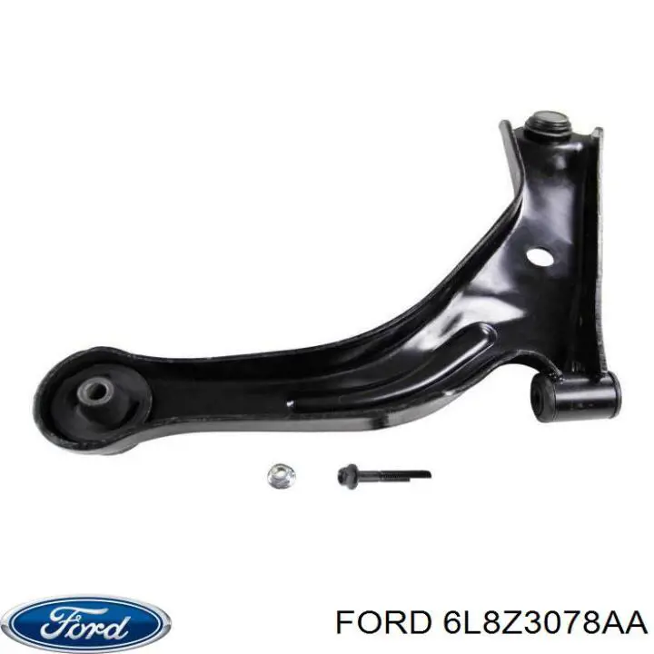 6L8Z3078AA Ford barra oscilante, suspensión de ruedas delantera, inferior derecha