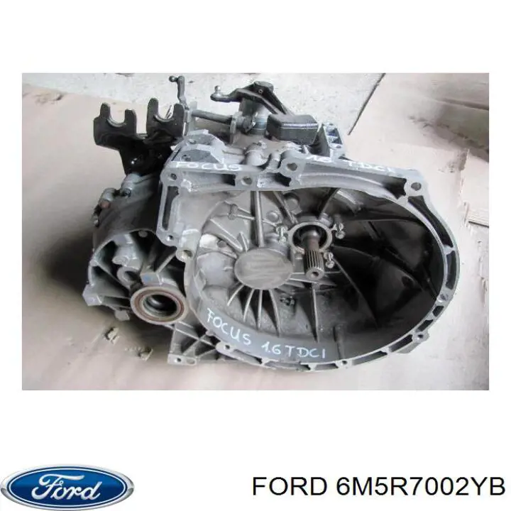 6M5R7002YB Ford caja de cambios mecánica, completa