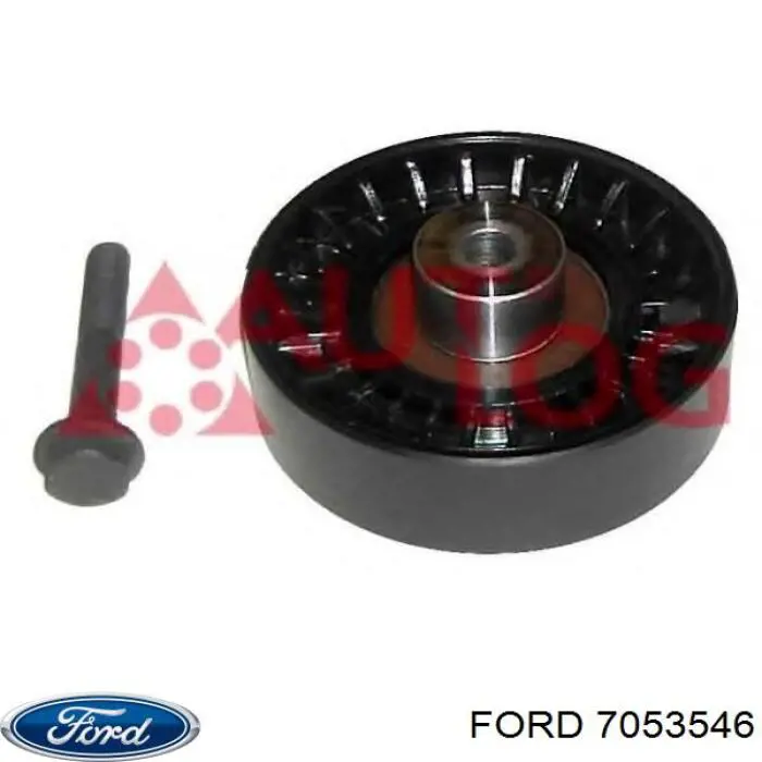 7053546 Ford rodillo, correa trapecial poli v