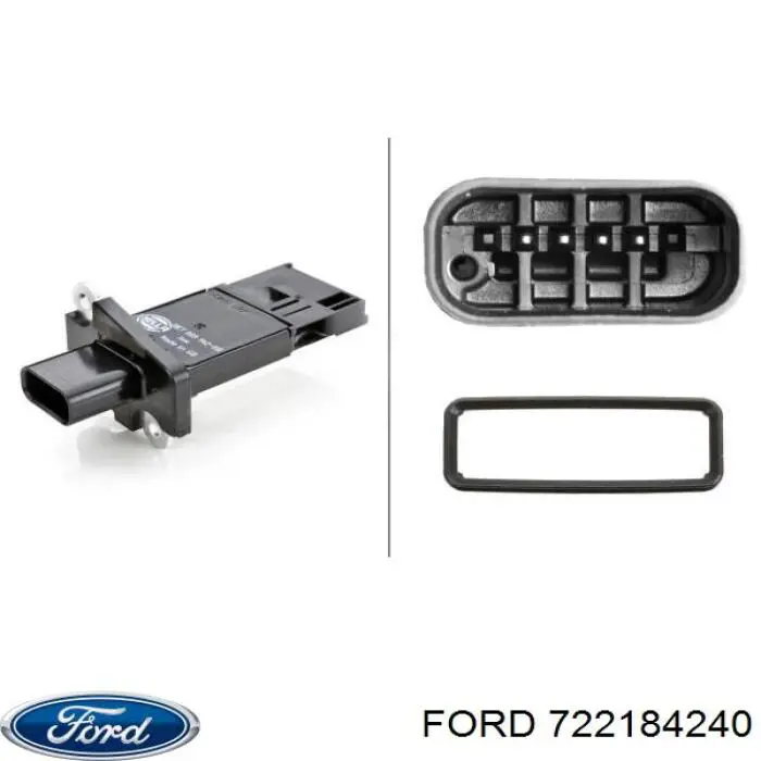 7.22184.24.0 Ford sensor de flujo de aire/medidor de flujo (flujo de aire masibo)