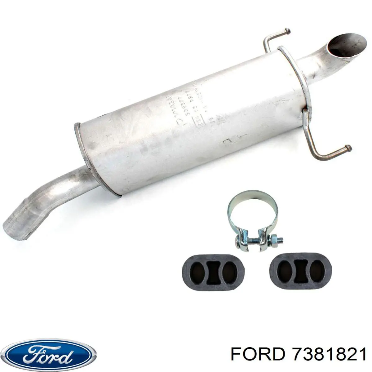 7381821 Ford abrazadera de silenciador delantera