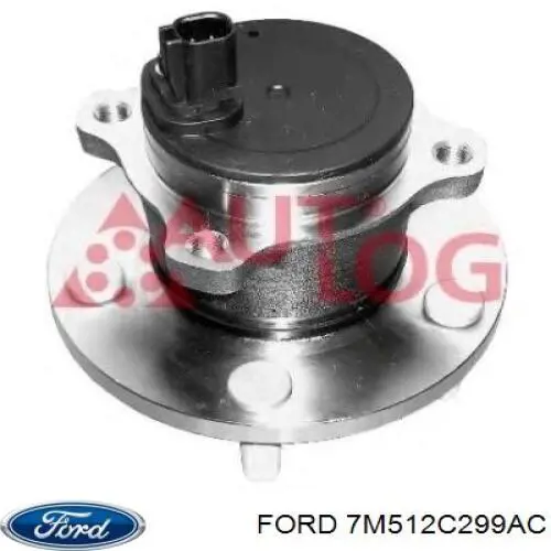 7M512C299AC Ford cubo de rueda trasero