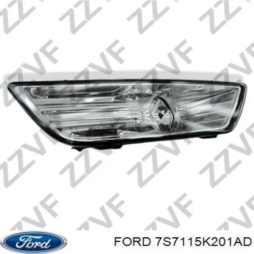 7S7115K201AD Ford faro antiniebla derecho