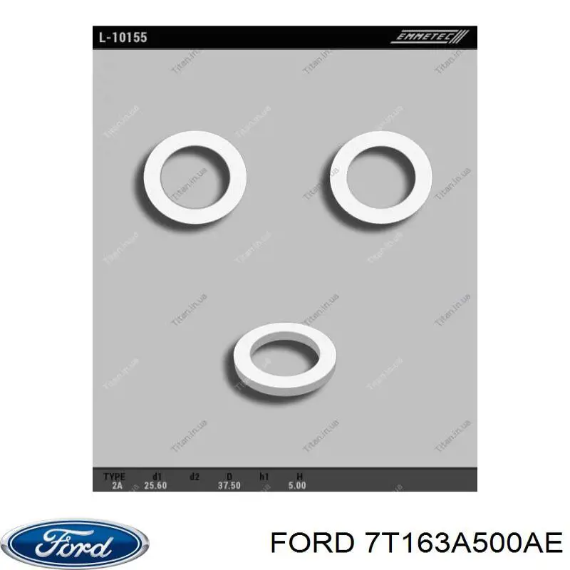 7t163a500ae Ford cremallera de dirección