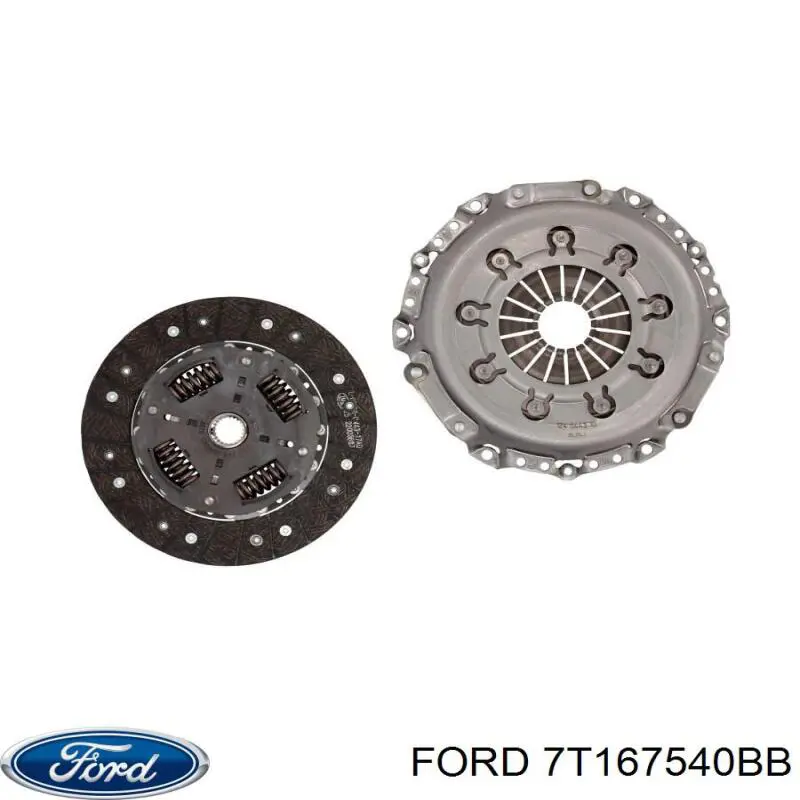 7T167540BB Ford kit de embrague (3 partes)