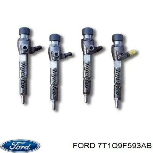 7T1Q9F593AB Ford inyector de combustible