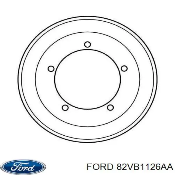 82VB1126AA Ford freno de tambor trasero