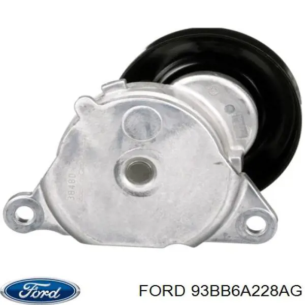 93BB6A228AG Ford tensor de correa, correa poli v