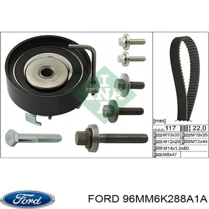 96MM6K288A1A Ford correa distribucion