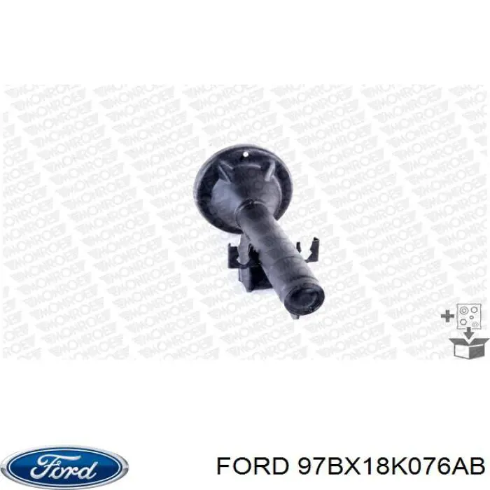 97BX18K076AB Ford amortiguador trasero