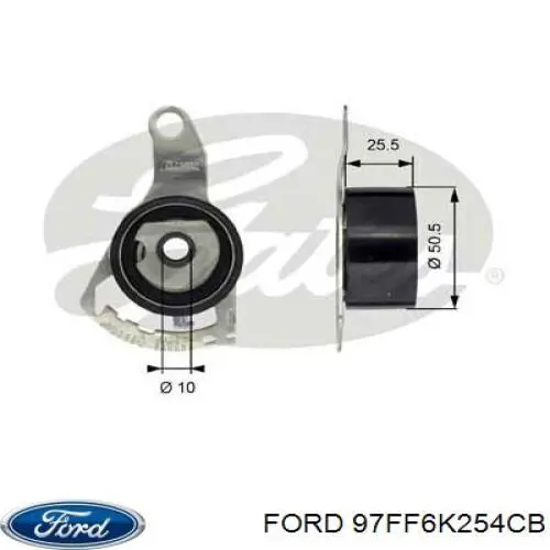 97FF6K254CB Ford rodillo, cadena de distribución