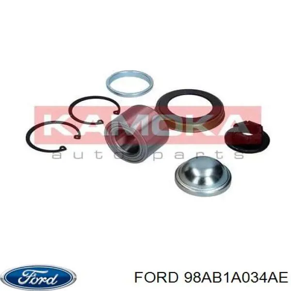 98AB1A034AE Ford cubo de rueda trasero