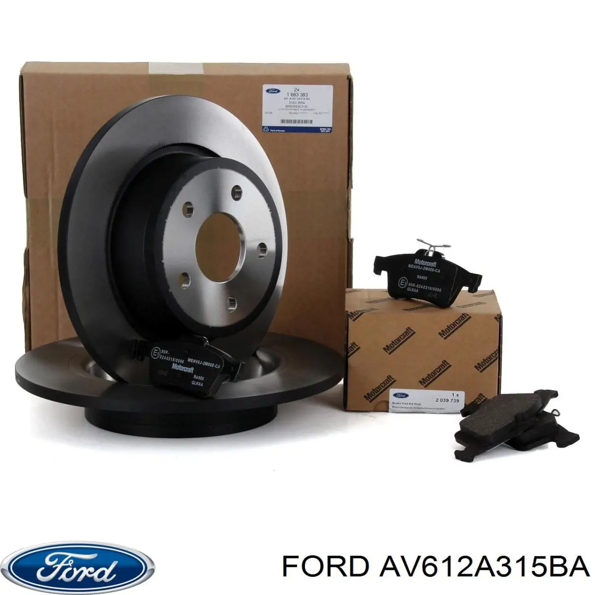 AV612A315BA Ford disco de freno trasero