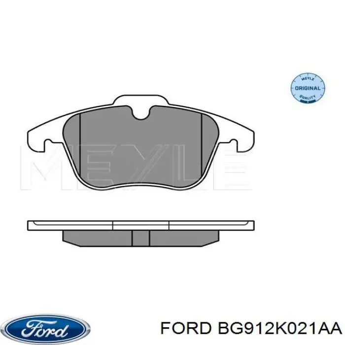 BG912K021AA Ford pastillas de freno delanteras