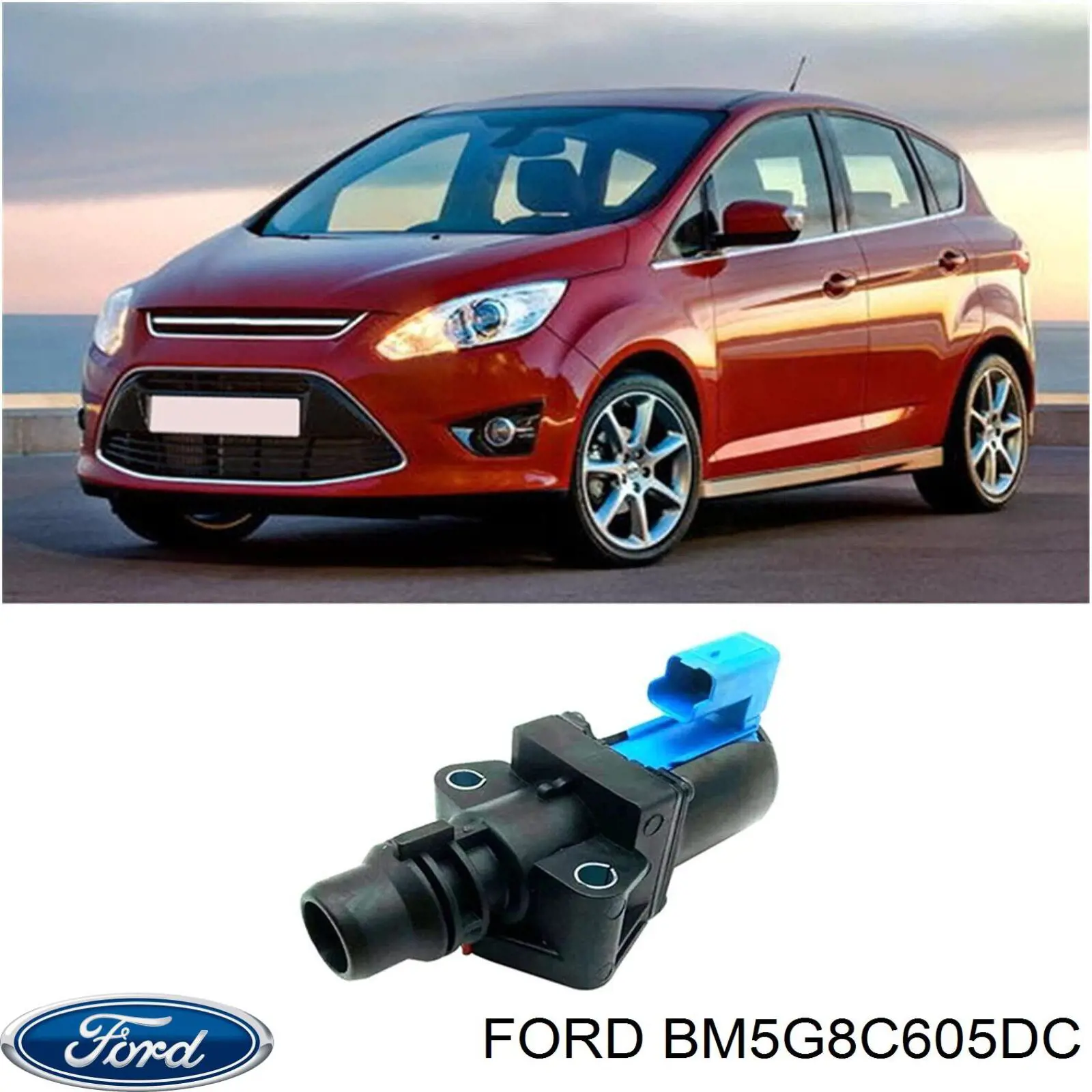 BM5G8C605DC Ford grifo de estufa (calentador)