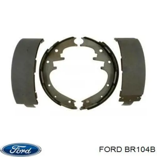 BR104B Ford zapatas de frenos de tambor traseras