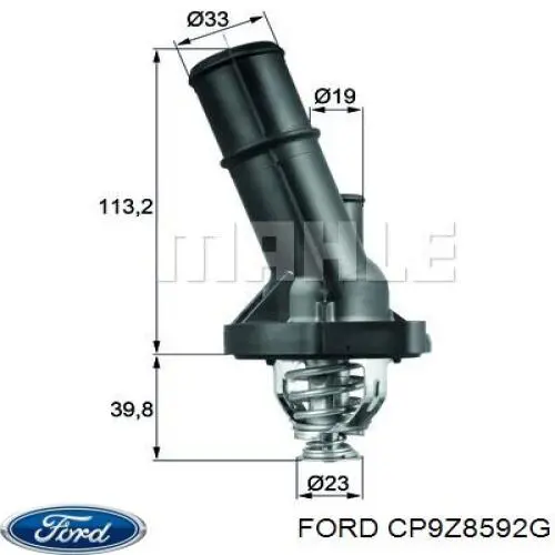 CP9Z8592G Ford termostato, refrigerante