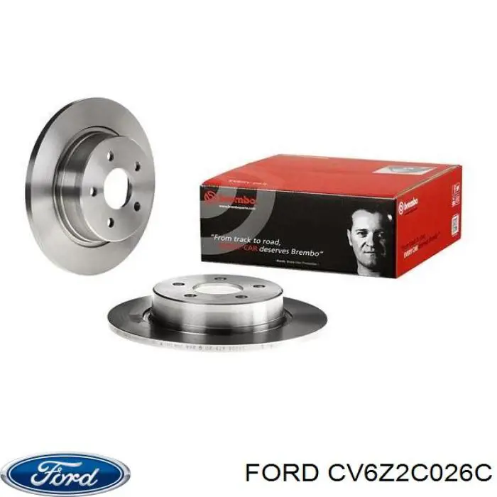 CV6Z2C026C Ford disco de freno trasero