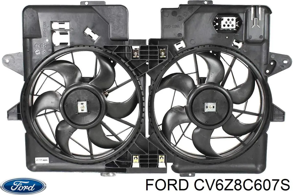 CV6Z8C607S Ford ventilador (rodete +motor refrigeración del motor con electromotor completo)