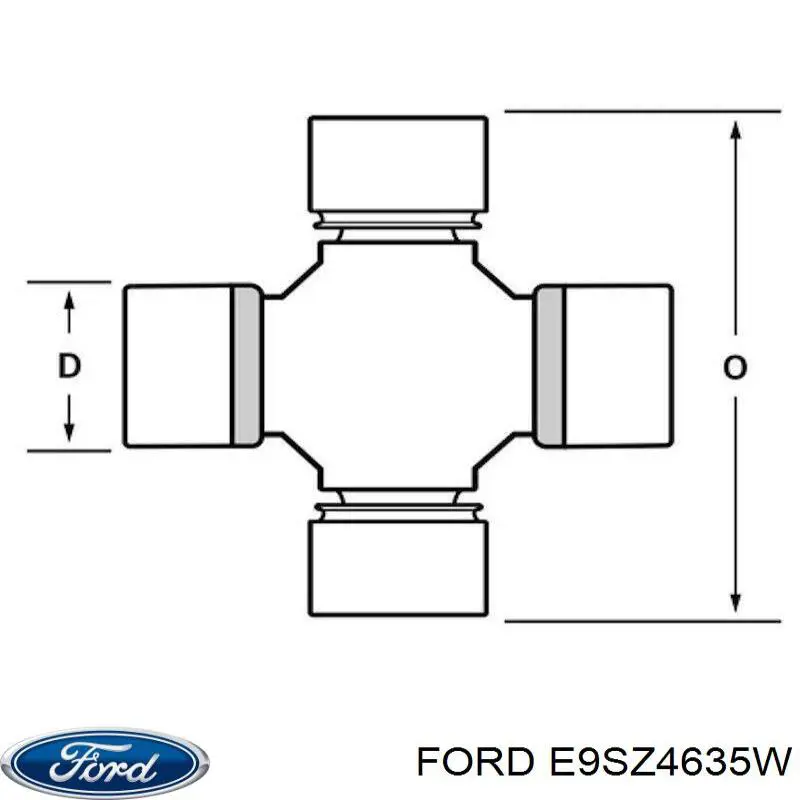 E9SZ-4635-W Ford cruceta de árbol de cardán trasero