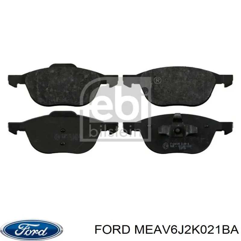 meav6j2k021ba Ford pastillas de freno delanteras