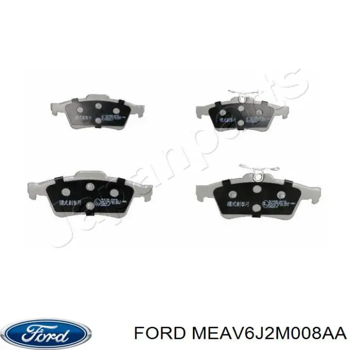 MEAV6J2M008AA Ford pastillas de freno traseras