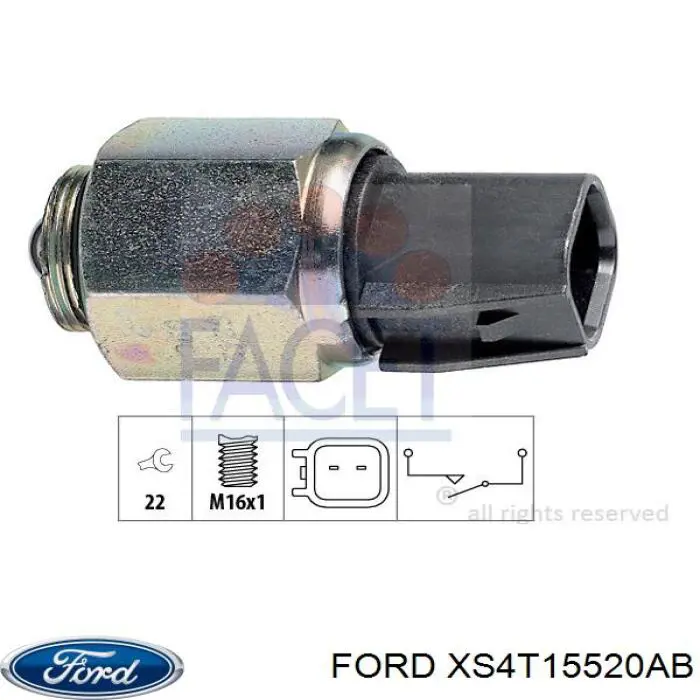 XS4T-15520-AB Ford interruptor, piloto de marcha atrás