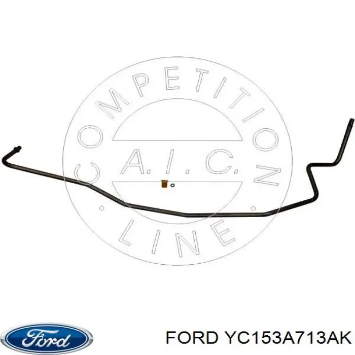 YC15 3A713 AK Ford manguera hidráulica, dirección, de mecanismo dirección a depósito