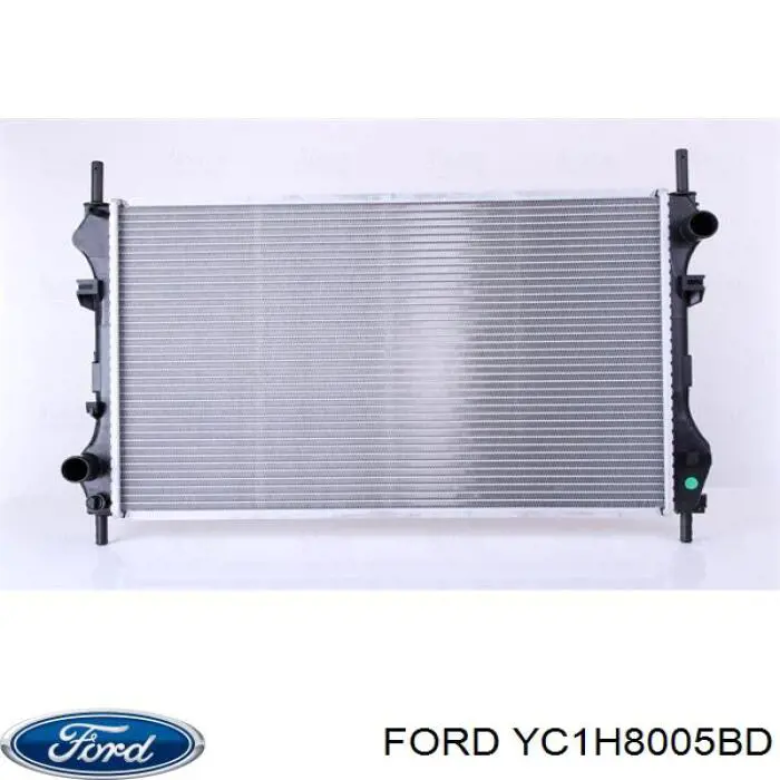 YC1H8005BD Ford radiador refrigeración del motor