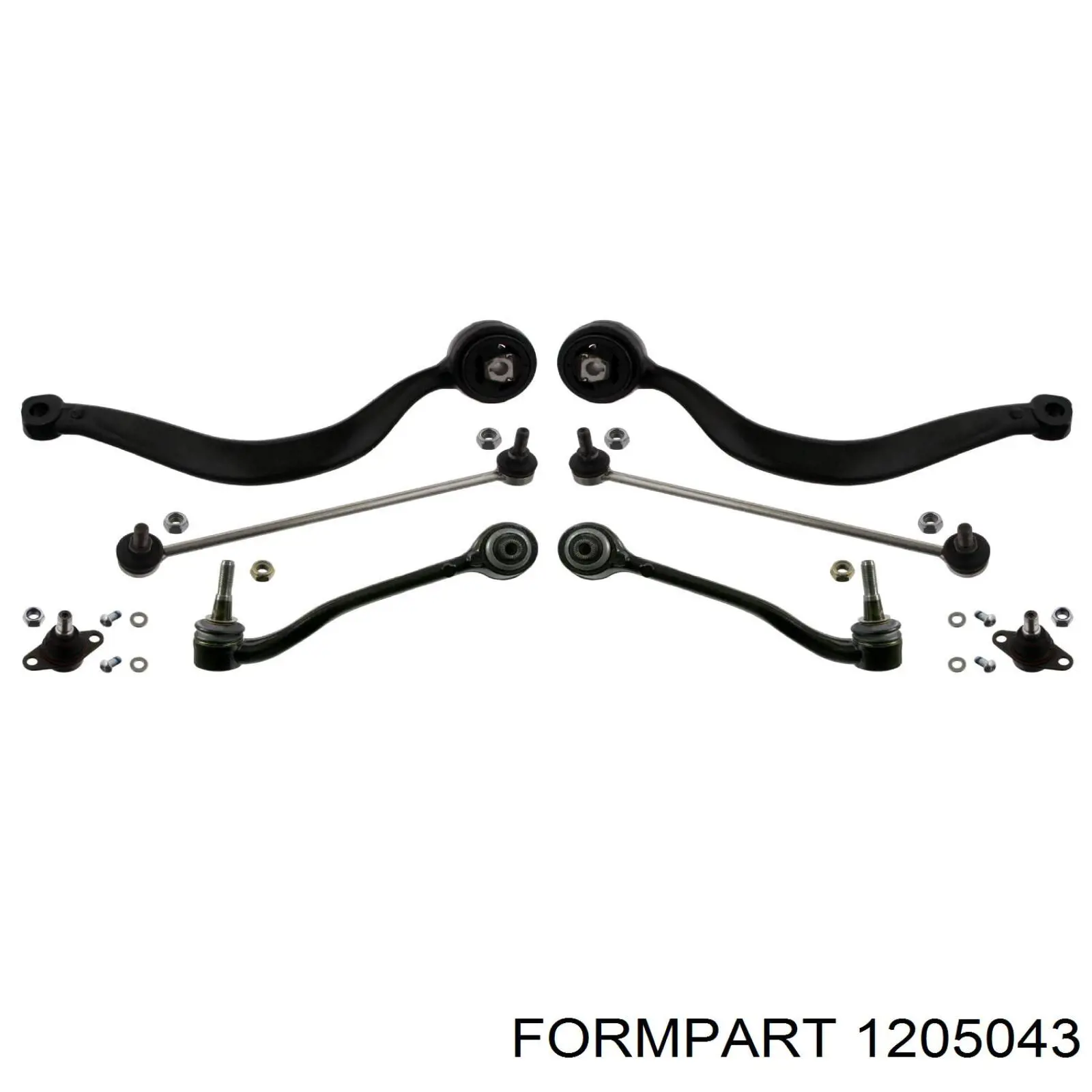 1205043 Formpart/Otoform barra oscilante, suspensión de ruedas delantera, inferior izquierda