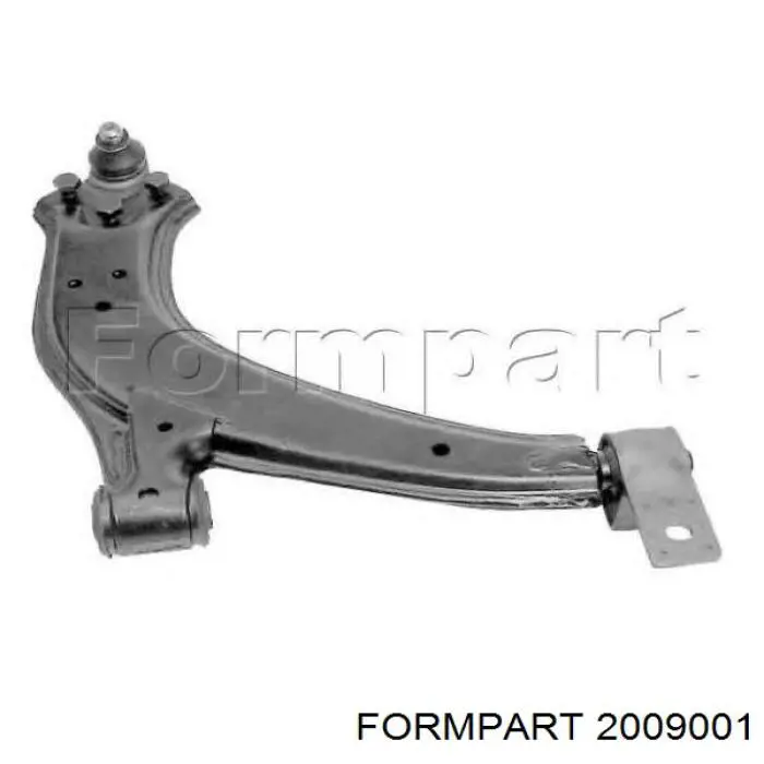 2009001 Formpart/Otoform barra oscilante, suspensión de ruedas delantera, inferior derecha