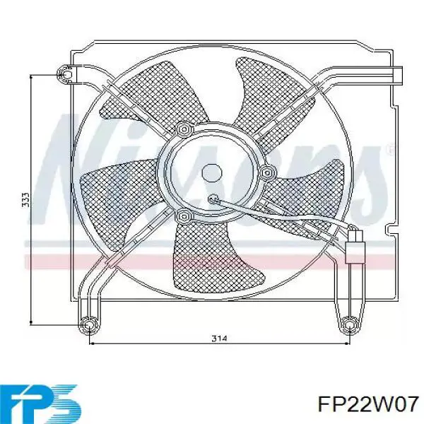  Difusor de radiador, ventilador de refrigeración, condensador del aire acondicionado, completo con motor y rodete para ЗАЗ SENS 