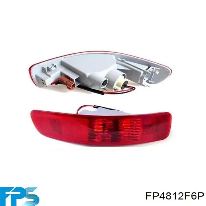  Reflector, parachoques trasero, derecho para Citroen C-Crosser EP