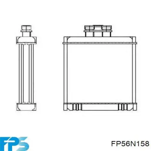 FP 56 N158 FPS radiador de calefacción