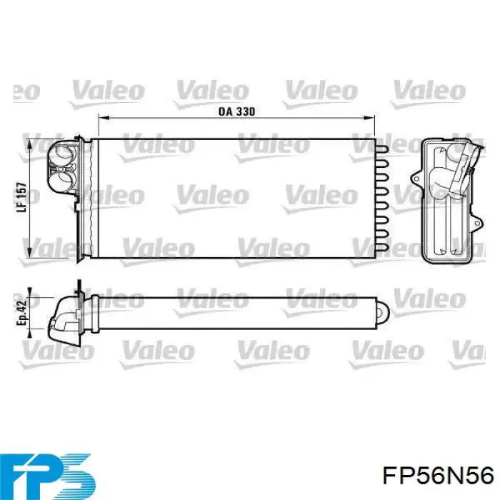 FP56N56 FPS radiador de calefacción