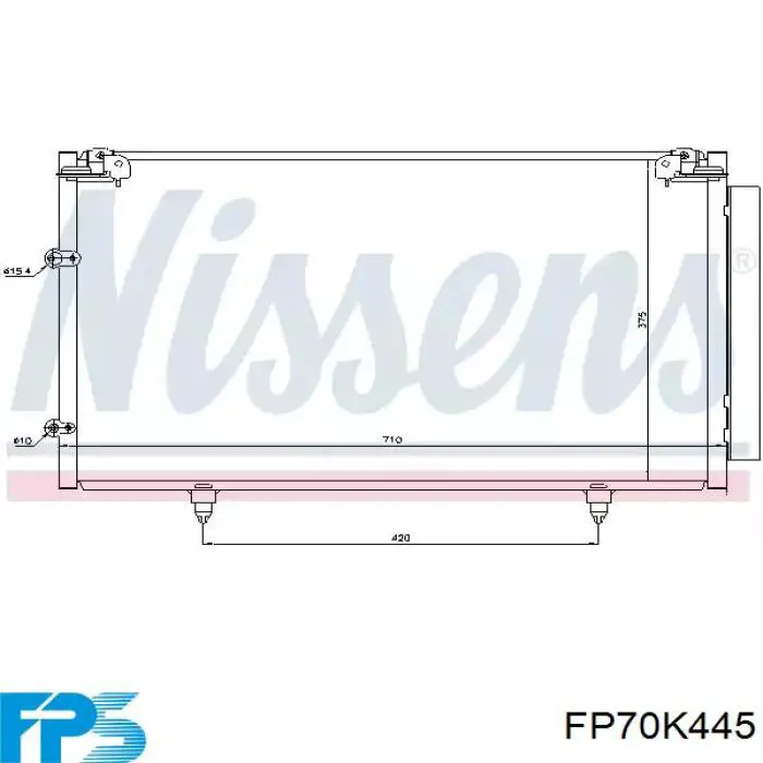 FP 70 K445 FPS condensador aire acondicionado