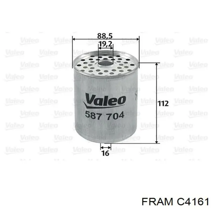 C4161 Fram filtro combustible