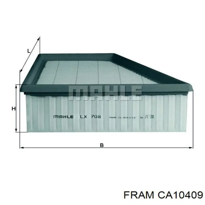 CA10409 Fram filtro de aire