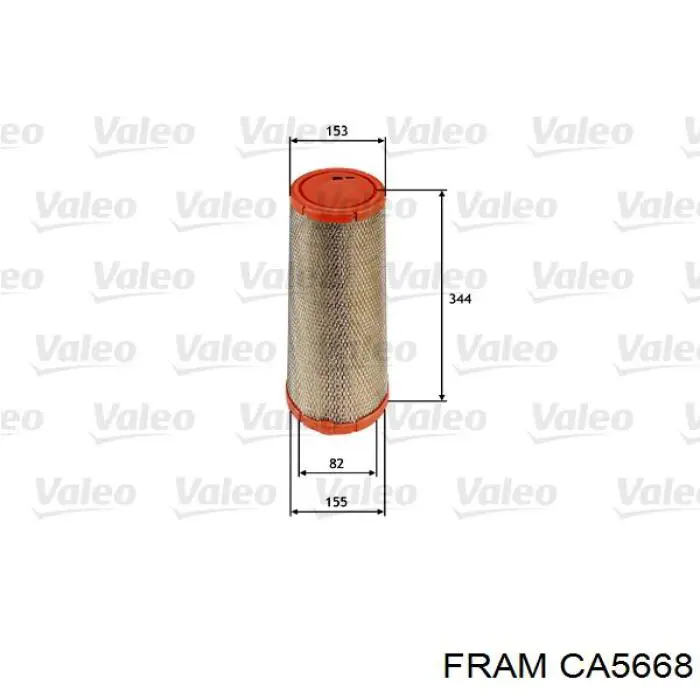 8A0735 Ridex filtro de aire