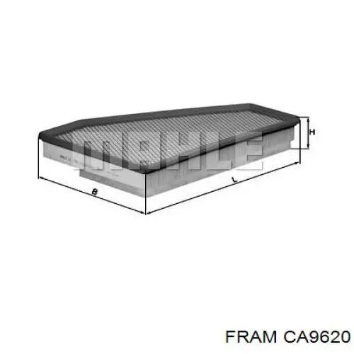 CA9620 Fram filtro de aire