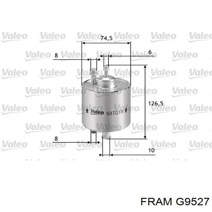 G9527 Fram filtro combustible