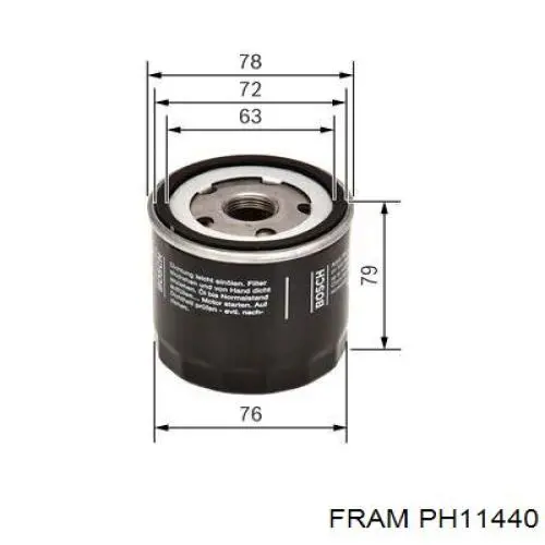 PH11440 Fram filtro de aceite