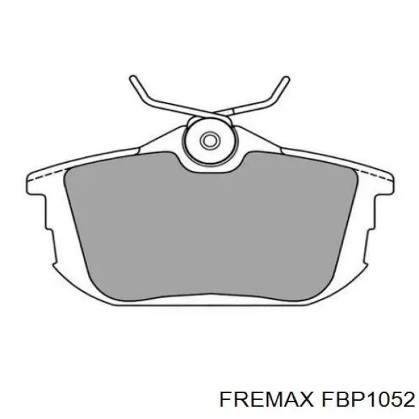 FBP1052 Fremax pastillas de freno traseras