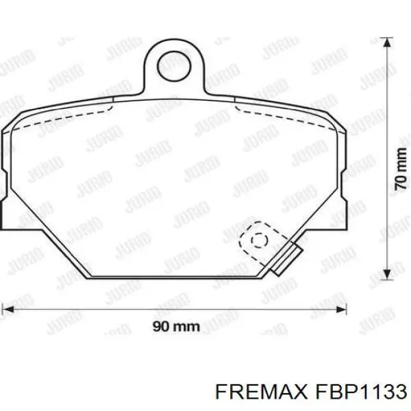 FBP-1133 Fremax pastillas de freno delanteras