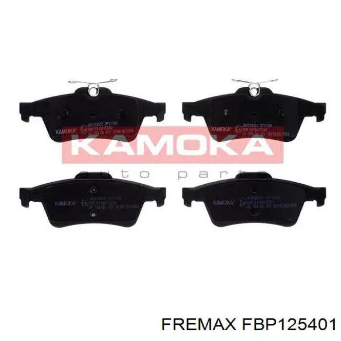 FBP125401 Fremax pastillas de freno traseras