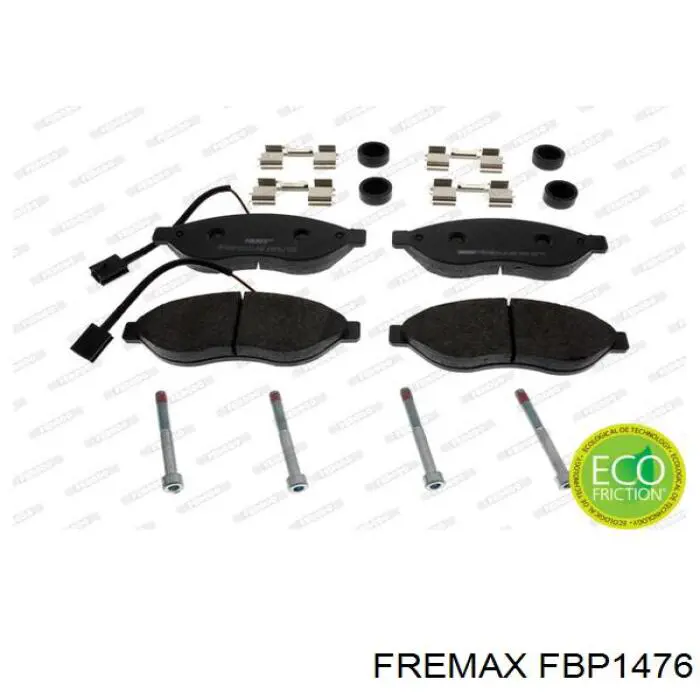 FBP1476 Fremax pastillas de freno delanteras