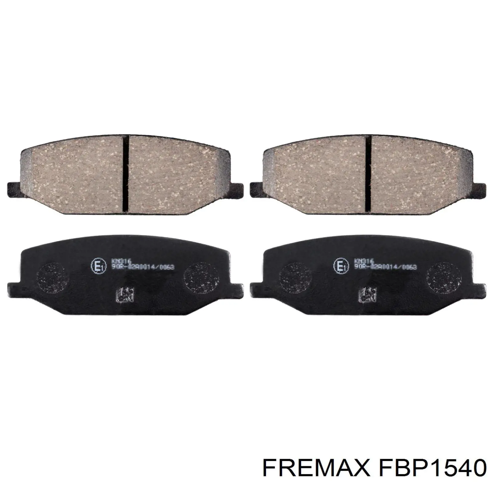 FBP1540 Fremax pastillas de freno traseras