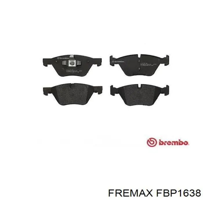 FBP1638 Fremax pastillas de freno delanteras