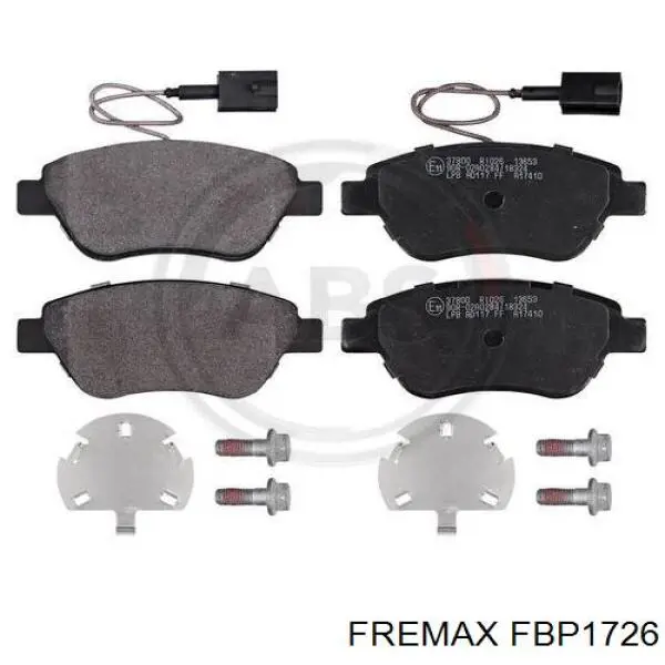 FBP1726 Fremax pastillas de freno delanteras